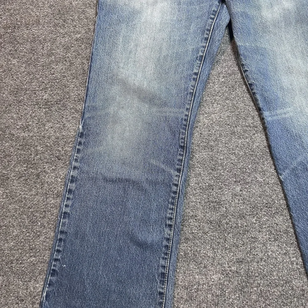 Aeropostale Benton Bootcut Jeans Mens 32x32 Blue Distressed Wide Leg Cotton - Picture 10 of 14